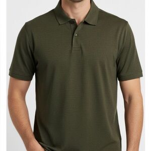 32 DEGREES Short Sleeve Polo Shirt L, Green